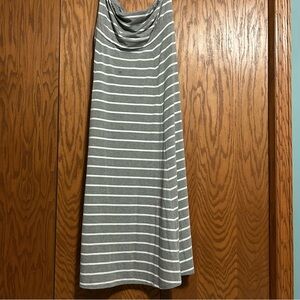 Torrid Gray Striped Maxi Dress